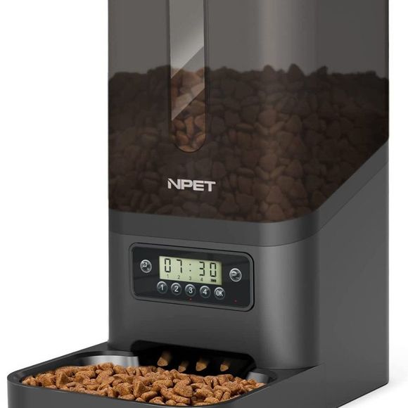 NPET Dog Npet Automatic Pet Feeder 6l Dog And Cat Food Dispenser